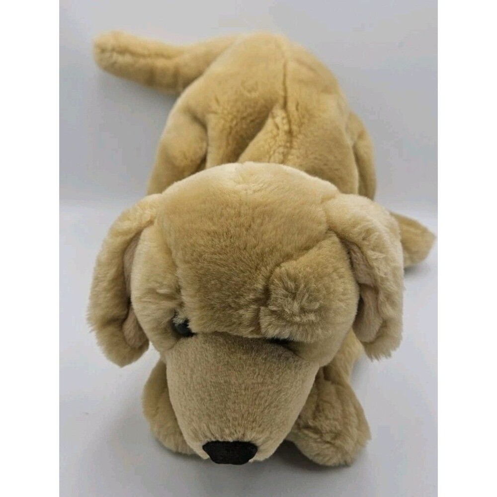 Yellow Lab Labrador Retriever Puppy Dog Plush Stuffed Animal Realistic Toy 12" - Picture 6 of 8